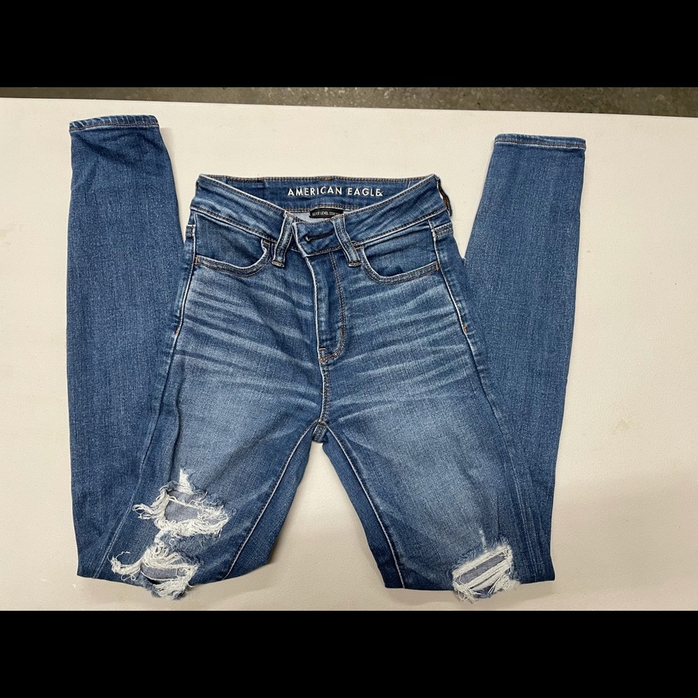 American Eagle hi-rise jeans